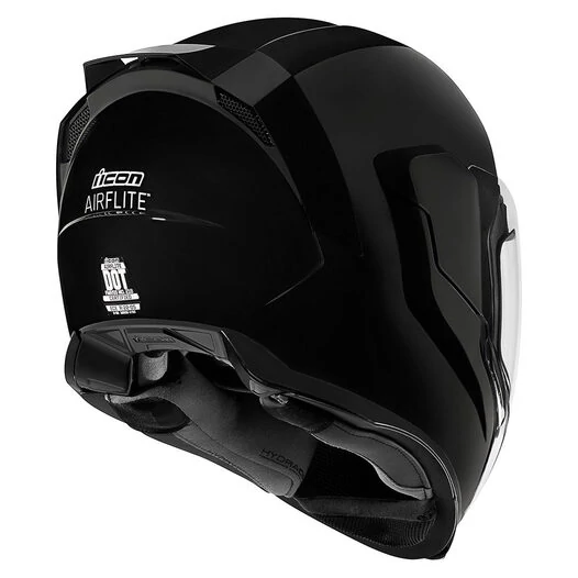 Icon Airflite Gloss мотошлем черный