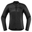 Icon Overlord Leather CE мотокуртка черная женская