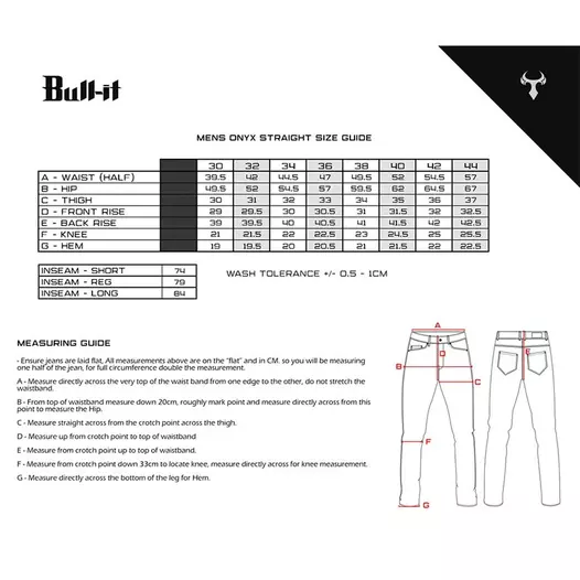 Bull-it Onyx Straight Regular Jeans Black Черный