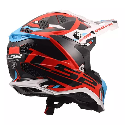 Ls2 Mx700 Subverter Evo 2 Stomp Мотошлем Blue Red Синий