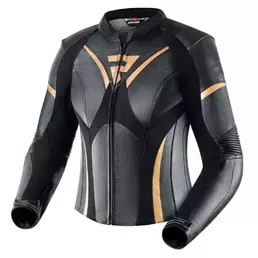 REBELHORN Rebel lederjacke Black / Golden