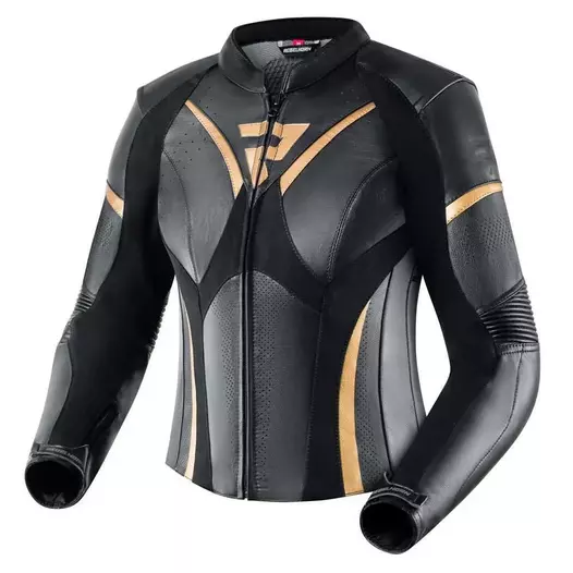 REBELHORN Rebel lederjacke Black / Golden