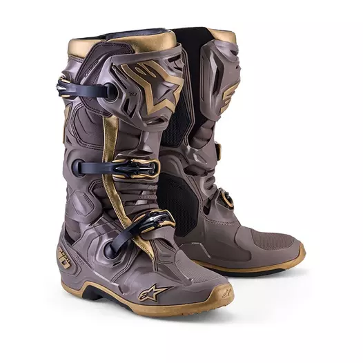 Alpinestars Tech 10 Earth мотоботинки Brown Gold Коричневый