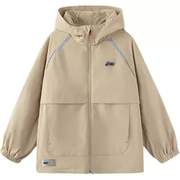 Asics Jacket Urban Light Trend Khaki Children Aged 3 7 Years Old Зеленый
