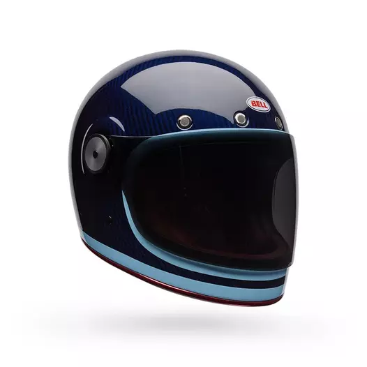Bell Bullitt Gt Carbon Lane Мотошлем Blue Синий