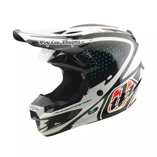 Troy Lee Designs Se Polycarbonate The Line Мотошлем Black Черный