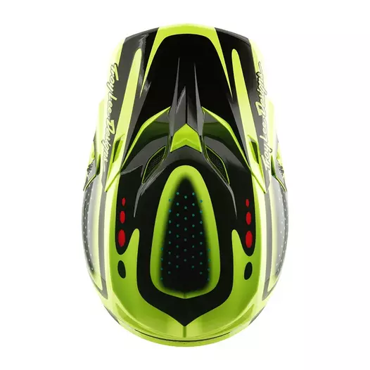 Troy Lee Designs Se Polycarbonate The Line Мотошлем Yellow Желтый