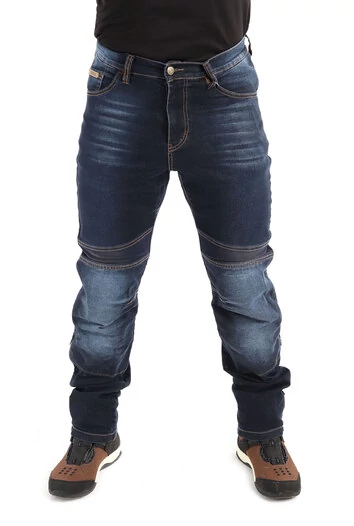 Mosu Boreas 2 Stunt Stretch синие с вытеркой мотоджинсы