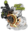 Наклейка Stunt Hamster Burnout