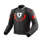 Rev'it Quantum 3 Leather мотокуртка Black Red Красный