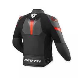 Rev'it Quantum 3 Leather мотокуртка Black Red Красный