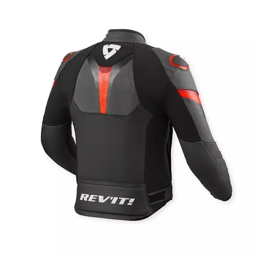Rev'it Quantum 3 Leather мотокуртка Black Red Красный