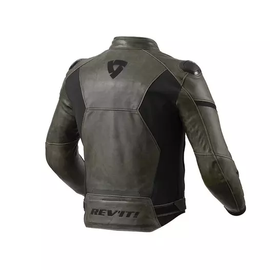 Rev'it Parallax Leather мотокуртка Black Olive Черный