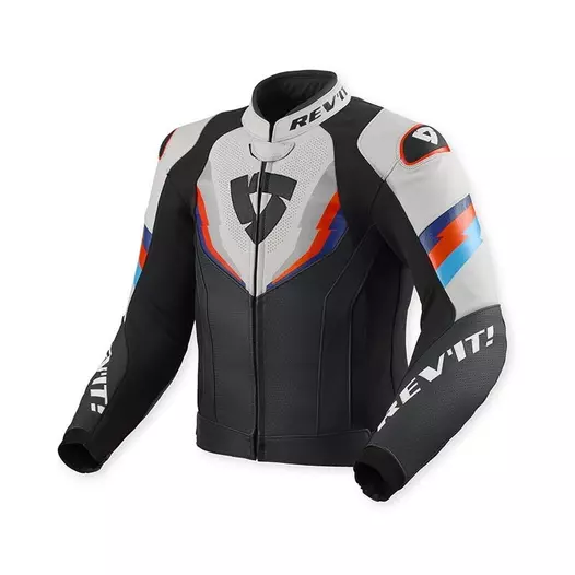Rev'it Quantum 3 Leather мотокуртка Black Grey Серый (размер: 48)