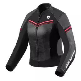 Rev'it Median Lady Leather мотокуртка Black Pink Розовый (размер: eu-34)