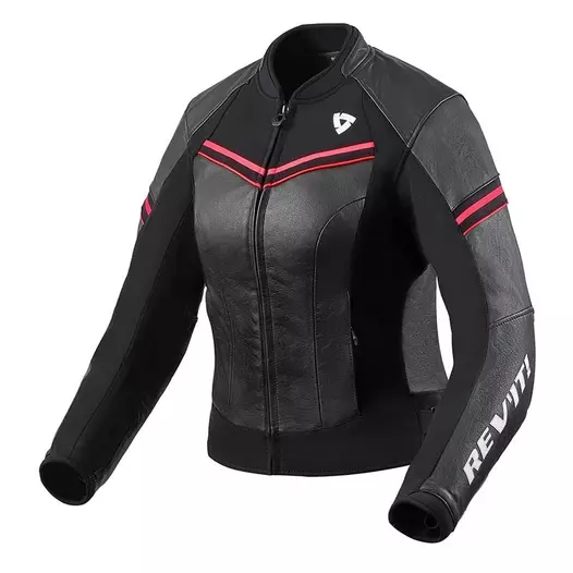 Rev'it Median Lady Leather мотокуртка Black Pink Розовый (размер: eu-34)