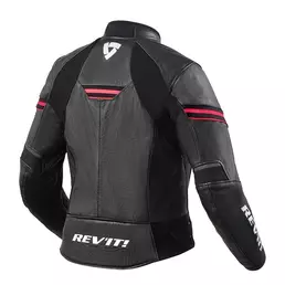 Rev'it Median Lady Leather мотокуртка Black Pink Розовый