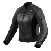 Rev'it Median Lady Leather мотокуртка Black Anthracite Черный