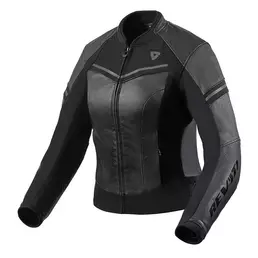 Rev'it Median Lady Leather мотокуртка Black Anthracite Черный (размер: eu-34)