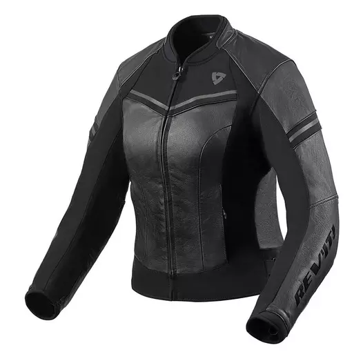Rev'it Median Lady Leather мотокуртка Black Anthracite Черный (размер: eu-34)