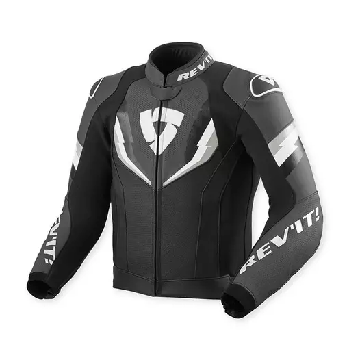 Rev'it Quantum 3 Leather мотокуртка Black Anthracite Черный (размер: 46)