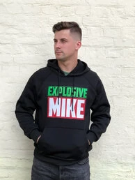 Набор Explosive Mike: худи черная, шнурок для ключей и наклейка