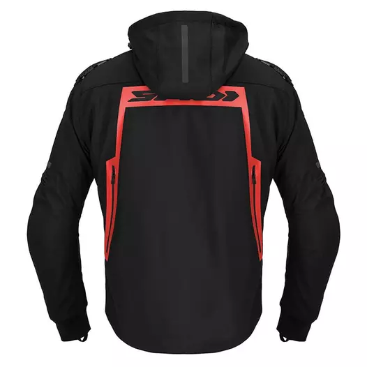 Spidi худи Warrior H2out мотокуртка Black Red Красный