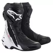 Alpinestars Supertech R Vented мотоботинки Black White Белый