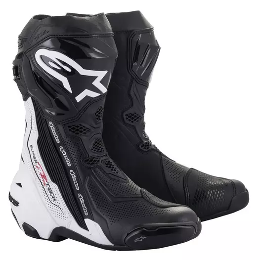 Alpinestars Supertech R Vented мотоботинки Black White Белый (размер: 43)