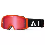 маска Moto Cross Airoh BLAST XR1 Matt Orange Red Mirror Lens
