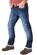Starks Python Strong Stretch мотоджинсы синие с вытеркой