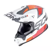 Scorpion Vx-16 Evo Air Analog Мотошлем White Orange Оранжевый