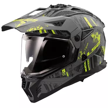Ls2 Mx702 Pioneer 2 Crazy Мотошлем Yellow Желтый