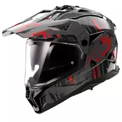 Ls2 Mx702 Pioneer 2 Crazy Мотошлем Red Красный