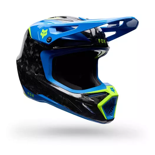 Fox V3 Rs Tactile Мотошлем Blue Синий (размер: s)