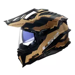 Ls2 Mx701 Explorer Carbon Trick Мотошлем Sand Matt Коричневый