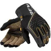 Rev'it Mangrove 2 Motorcycle мотоперчатки Black Yellow Ochre