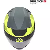 Acerbis SEREL 22.06 Double визор Modular Motorcycle Мотошлем, Black, Fluorescent Yellow