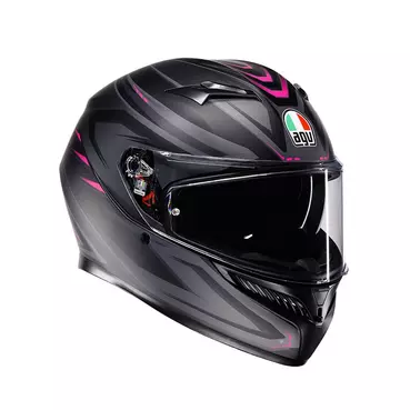 Agv K3 E2206 Syth Мотошлем Black Pink Matt Розовый