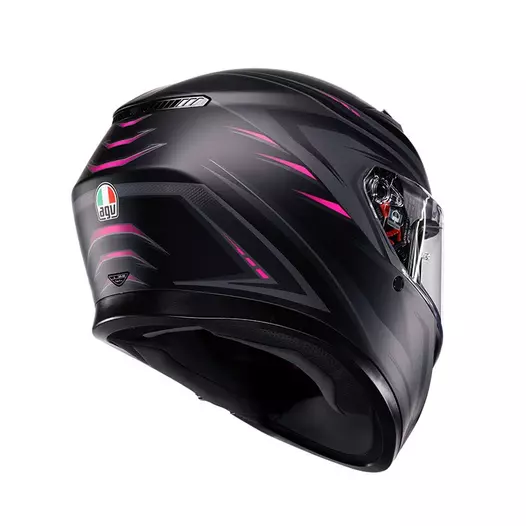 Agv K3 E2206 Syth Мотошлем Black Pink Matt Розовый
