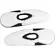 Pair of Alpinestars White Motorcycle Boot Sliders