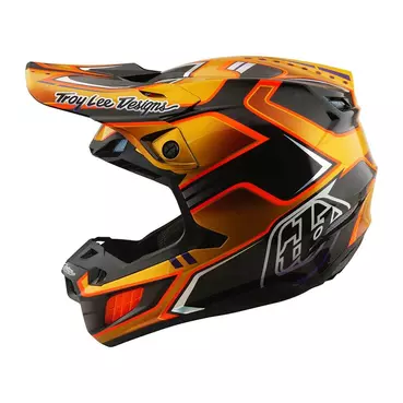 Troy Lee Designs Se5 Carbon Crest Мотошлем Gold Золотистый