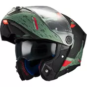 Modular Motorcycle Мотошлем P/J Mt Мотошлемs ATOM 2 SV HIGHLANDS C6 Green Black Matt