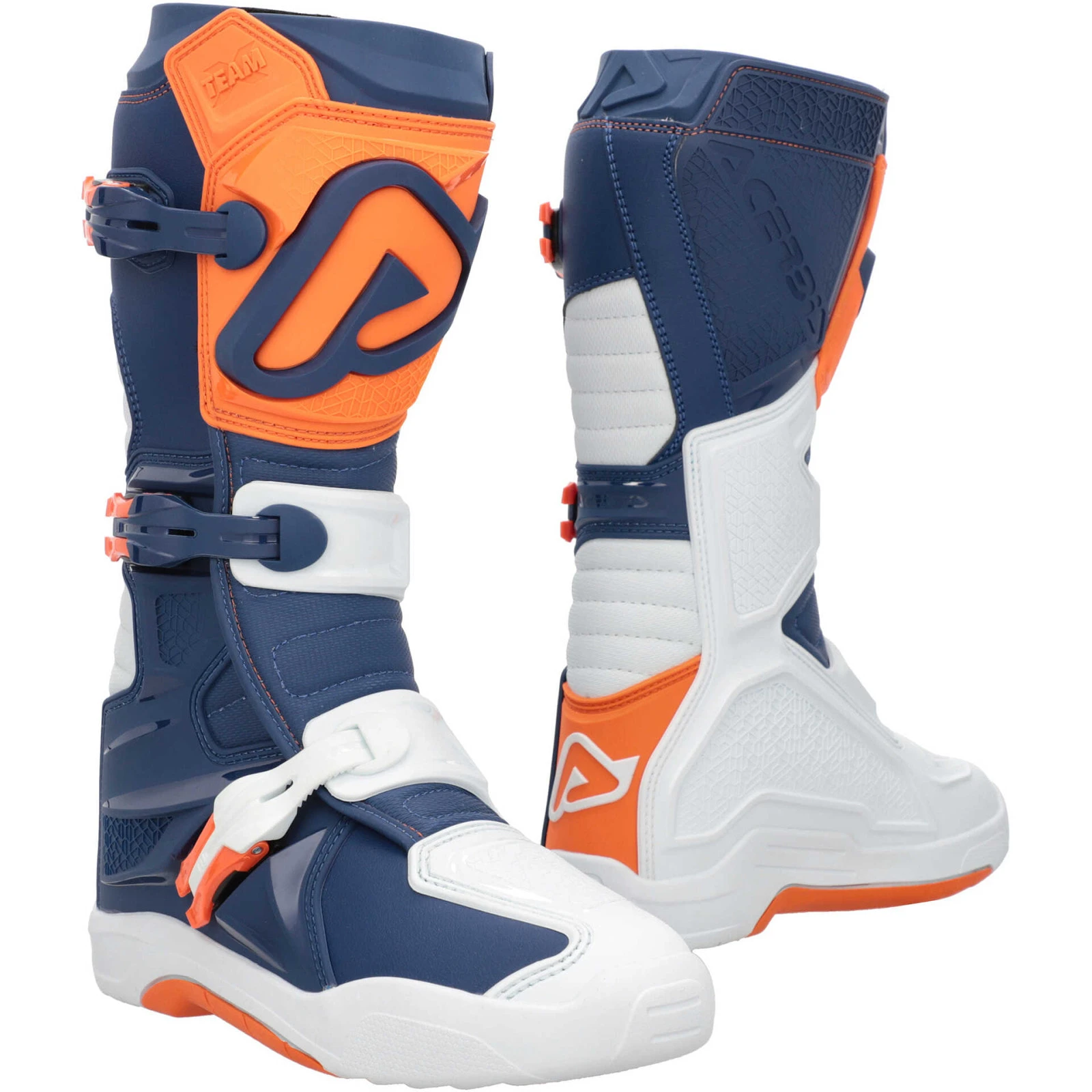 ACERBIS X-TEAM 2.0 Motocross мотоботинки Blue/Orange