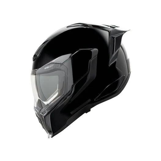Icon UltraFlite Gloss Black мотошлем черный (размер: xs)
