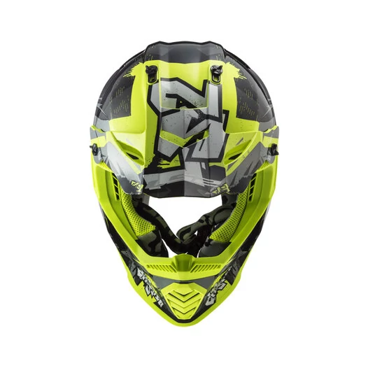 Шлем детский LS2 MX437 FAST II MINI CRUSHER черный желтый