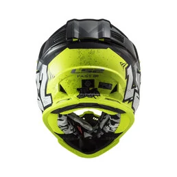 Шлем детский LS2 MX437 FAST II MINI CRUSHER черный желтый