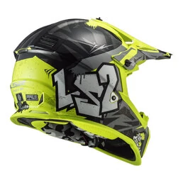 Шлем детский LS2 MX437 FAST II MINI CRUSHER черный желтый