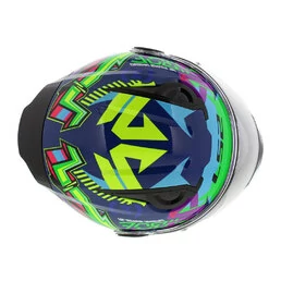 Шлем детский LS2 FF812 KID SVENT синий зеленый