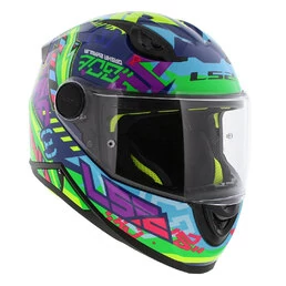 Шлем детский LS2 FF812 KID SVENT синий зеленый